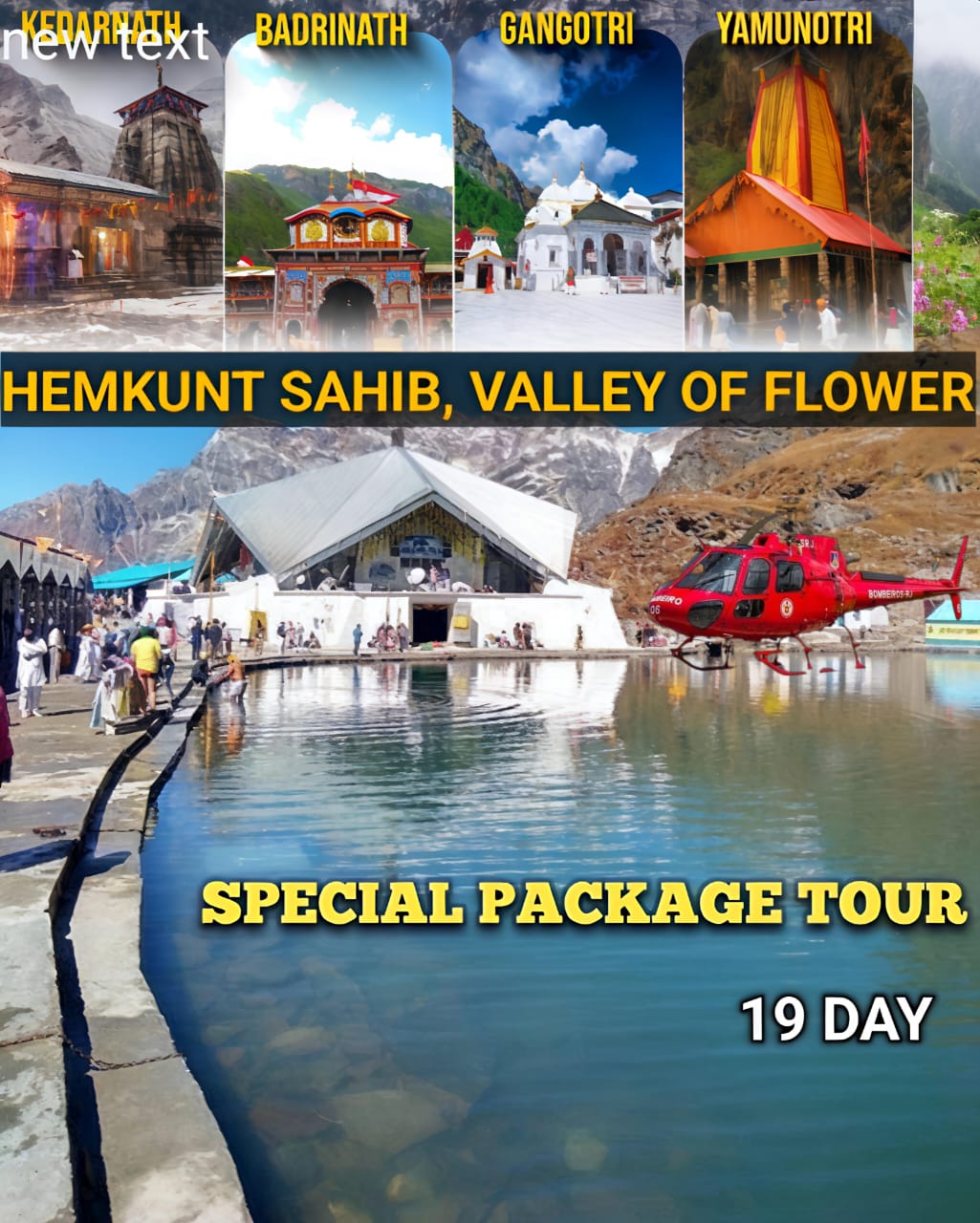 4 DHAM ,HEMKUNT SAHIB YATRA 2025        (SPECIAL PACKAGE)  19 DAY TOUR